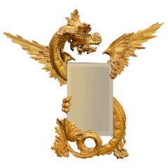 Gilt and Carved Dragon Form 19th Century Mirror