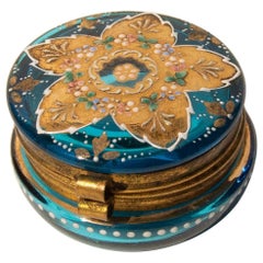 Gilt and Enameled Glass Dresser Box
