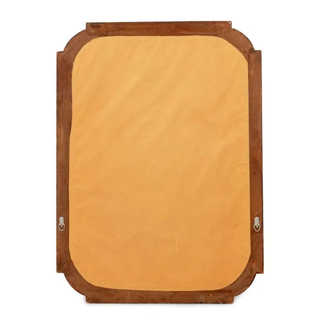 Gilt and Faux Tortoiseshell Shaped Mirror In Good Condition For Sale In Locust Valley, NY