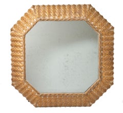 Antique Gilt and Gesso Mirror, Italy, circa 1870