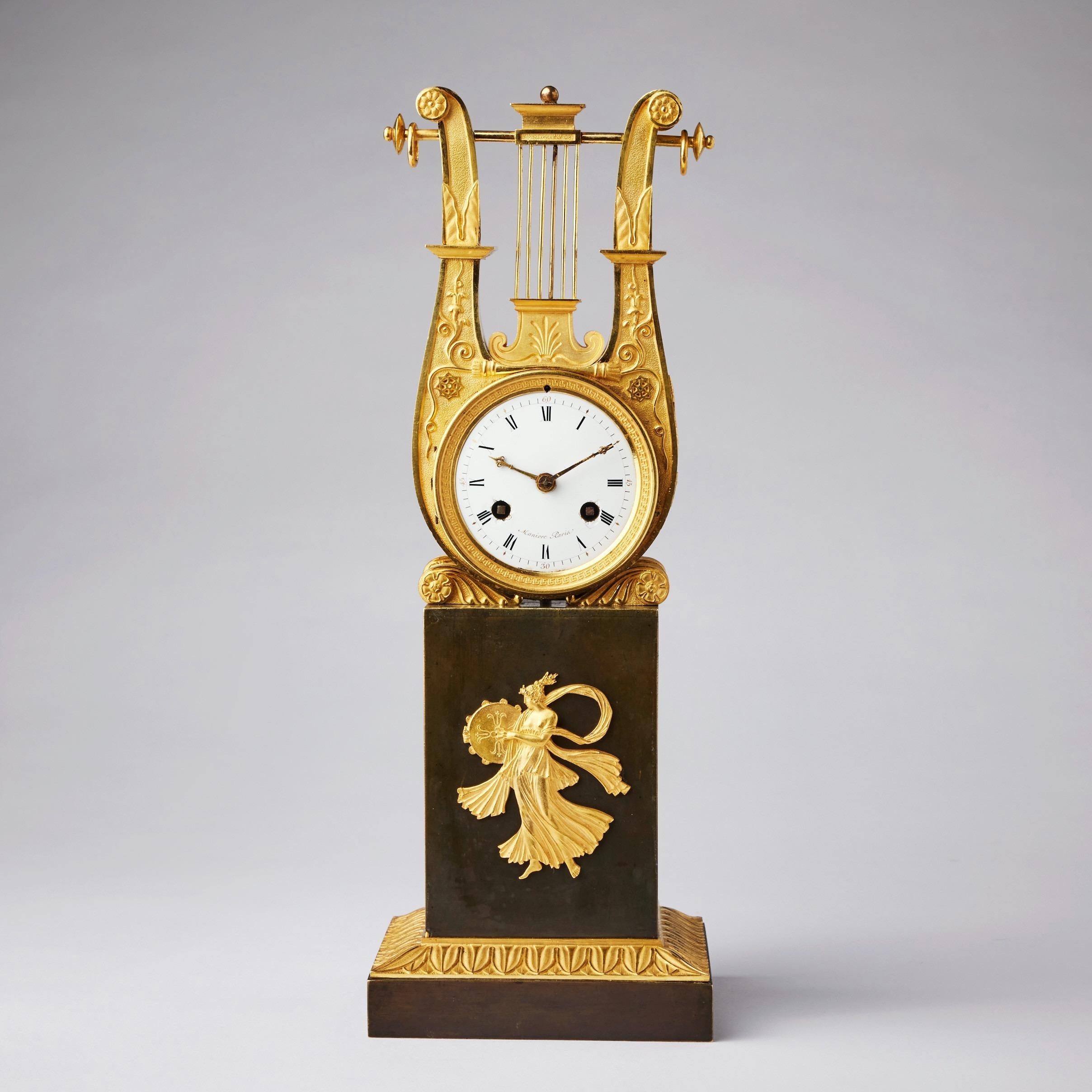 Early 19th Century A French Thomire Bronze Empire Clock