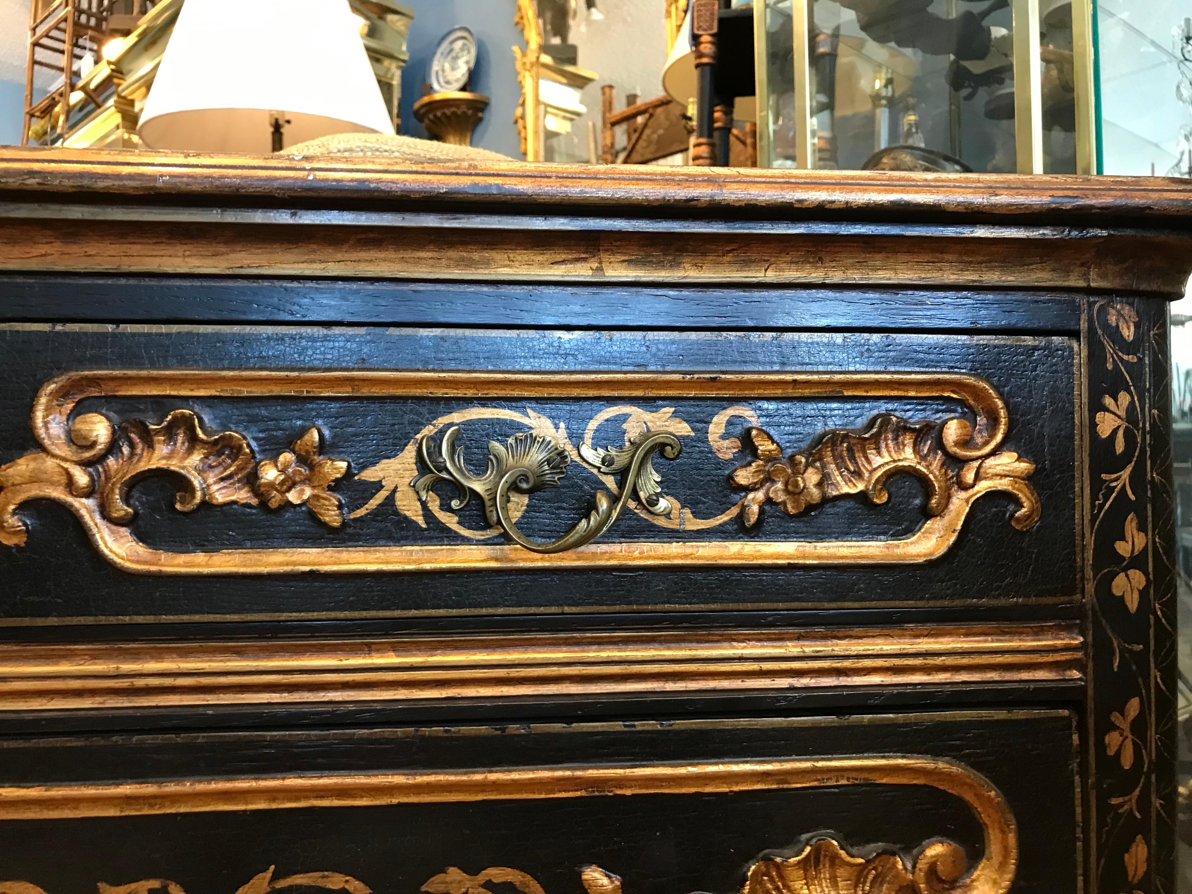 Gilt Appointed Continental Commode For Sale 4