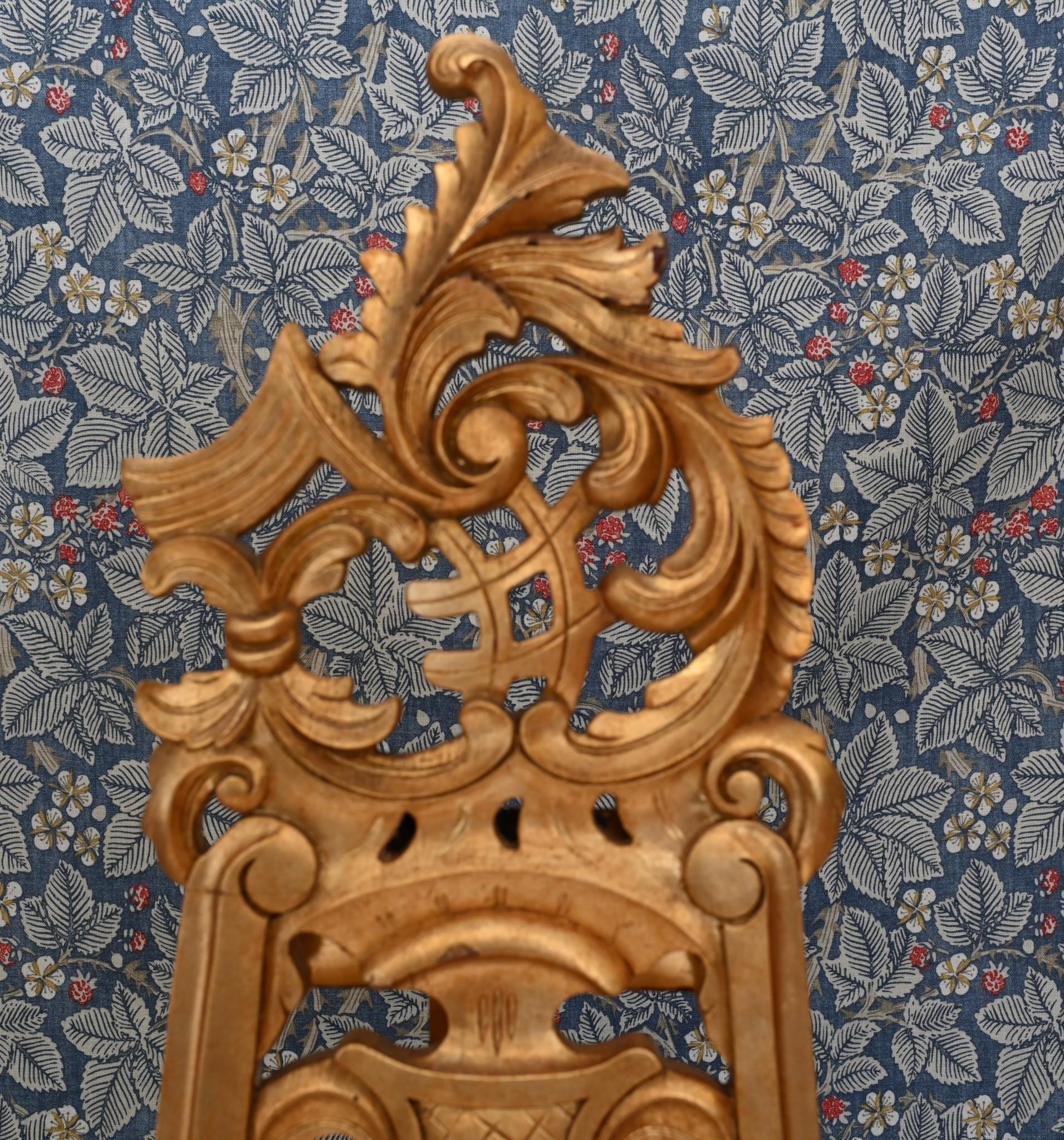 Wood Gilt Artist Easel Adjustable Height Stand For Sale