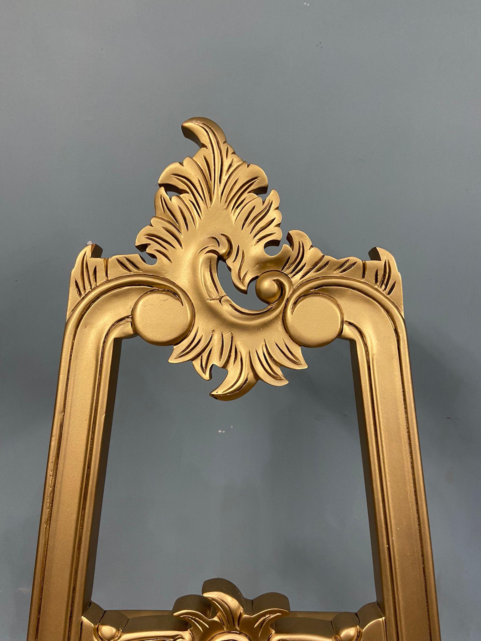 Gilt Artist Easel Picture Stand Adjustable Height For Sale 1