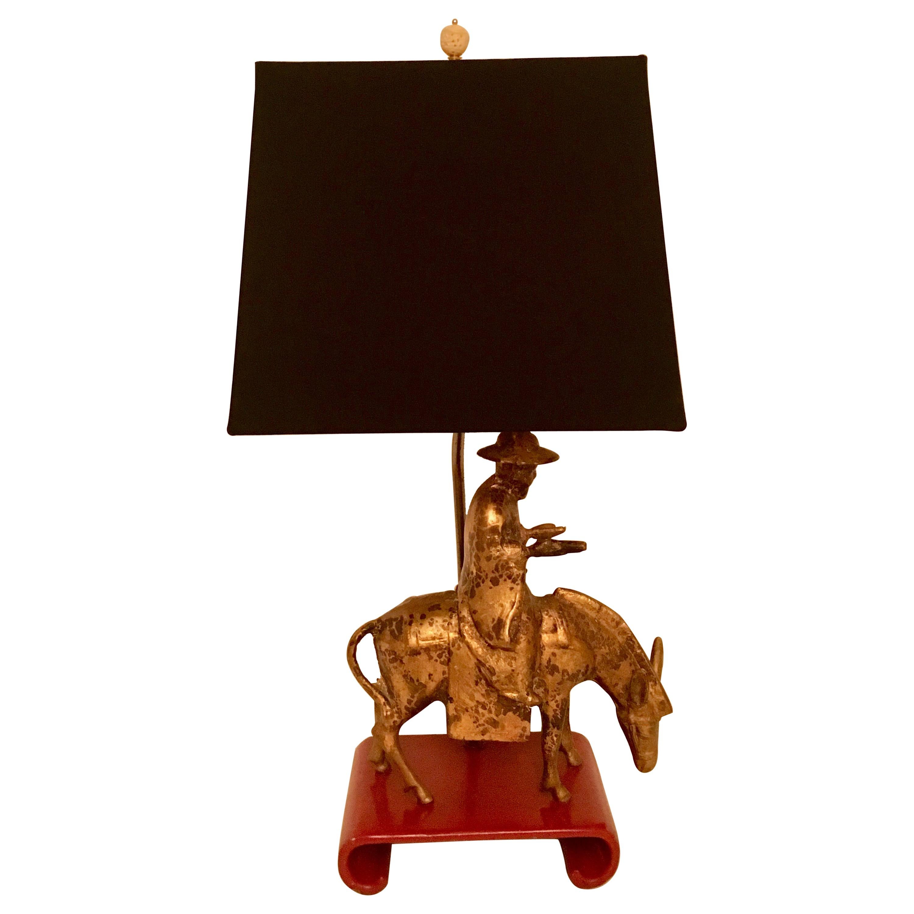 Gilt Asian Lamp