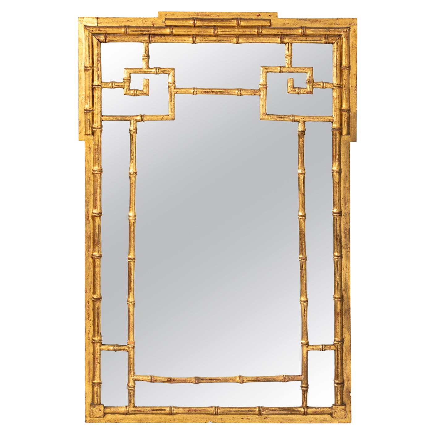 Gilt Bamboo Mirror