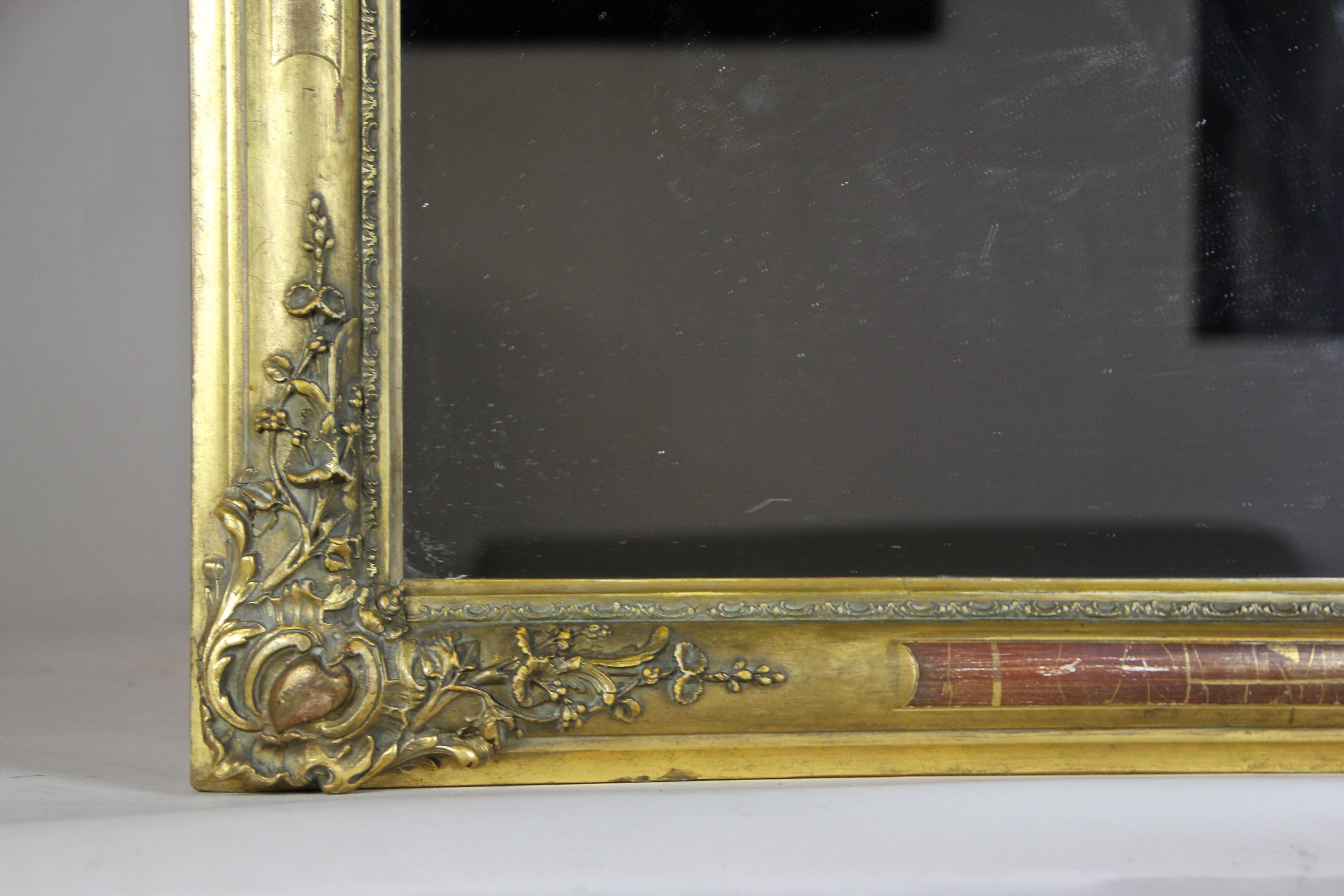 Vergoldeter Biedermeier-Spiegel, Frankreich um 1820 4