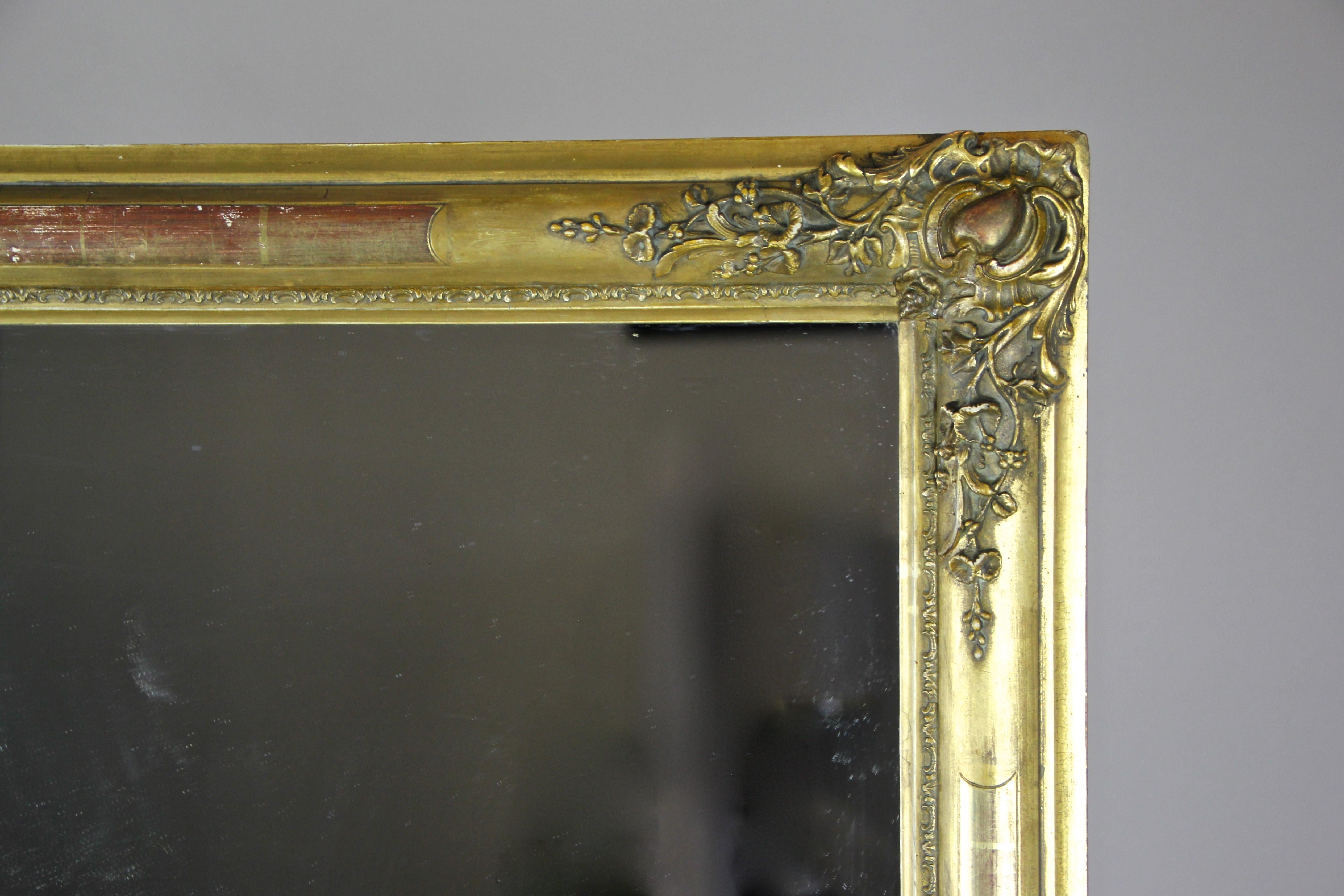 Vergoldeter Biedermeier-Spiegel, Frankreich um 1820 (19. Jahrhundert)