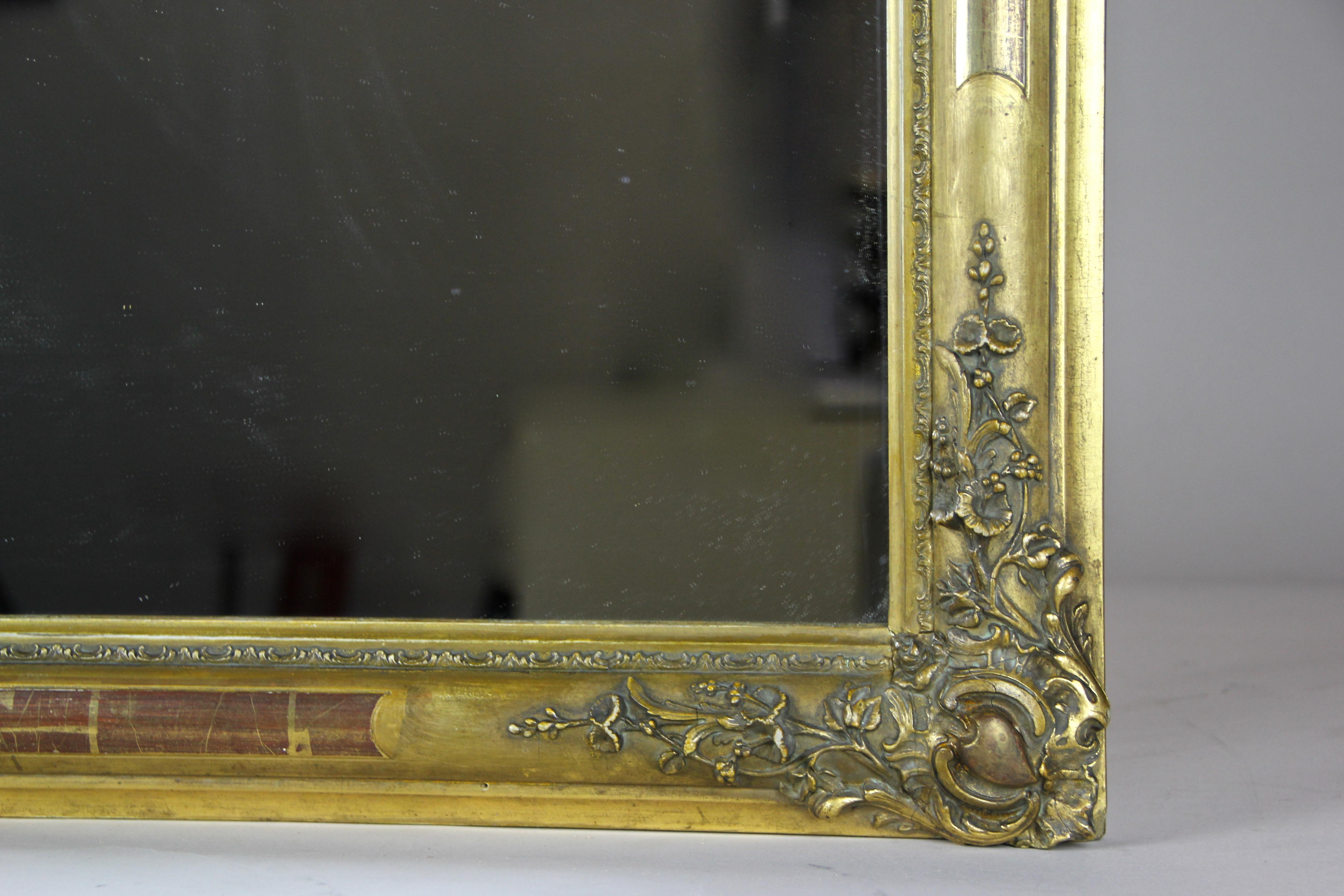 Vergoldeter Biedermeier-Spiegel, Frankreich um 1820 2