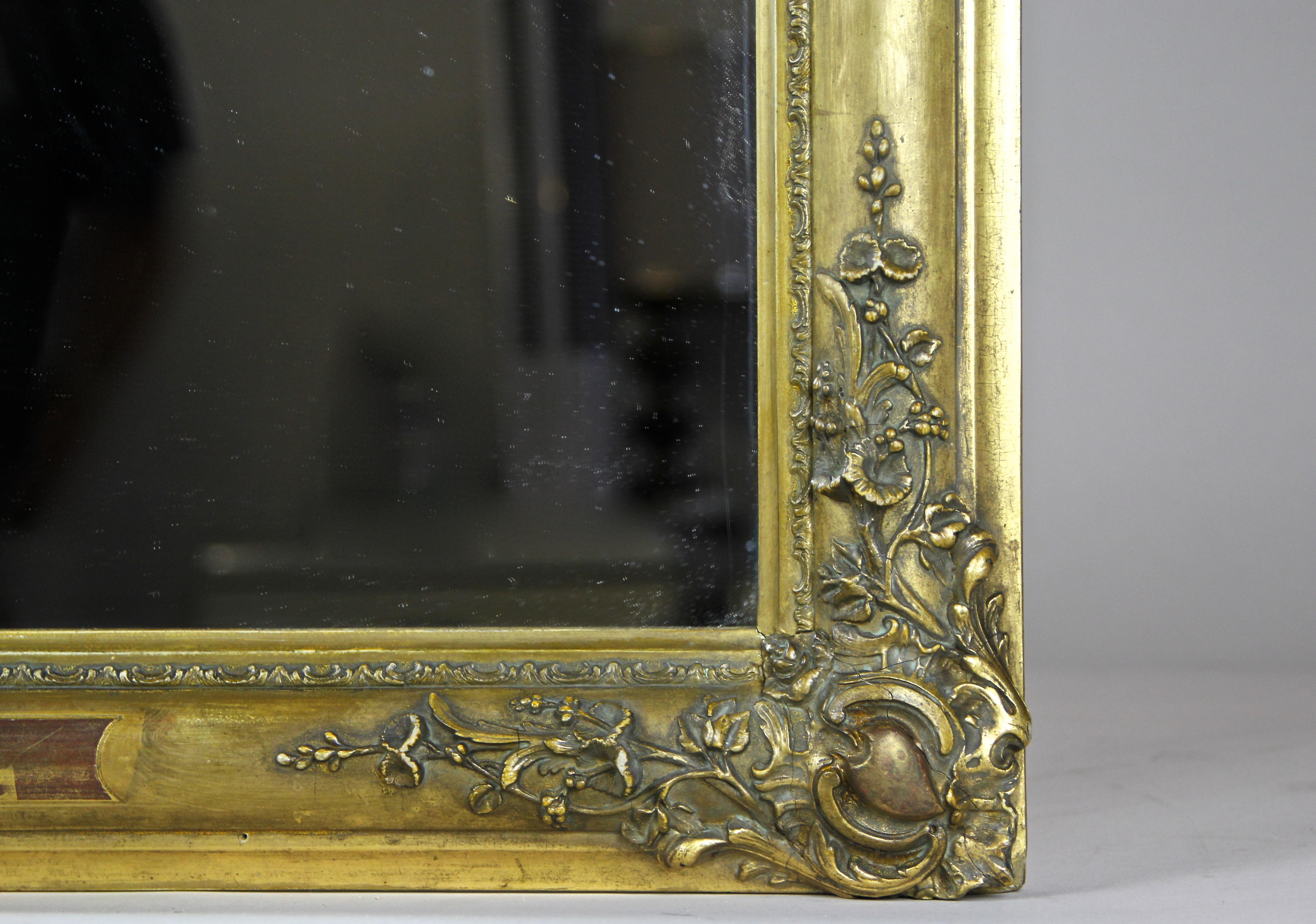 Vergoldeter Biedermeier-Spiegel, Frankreich um 1820 3