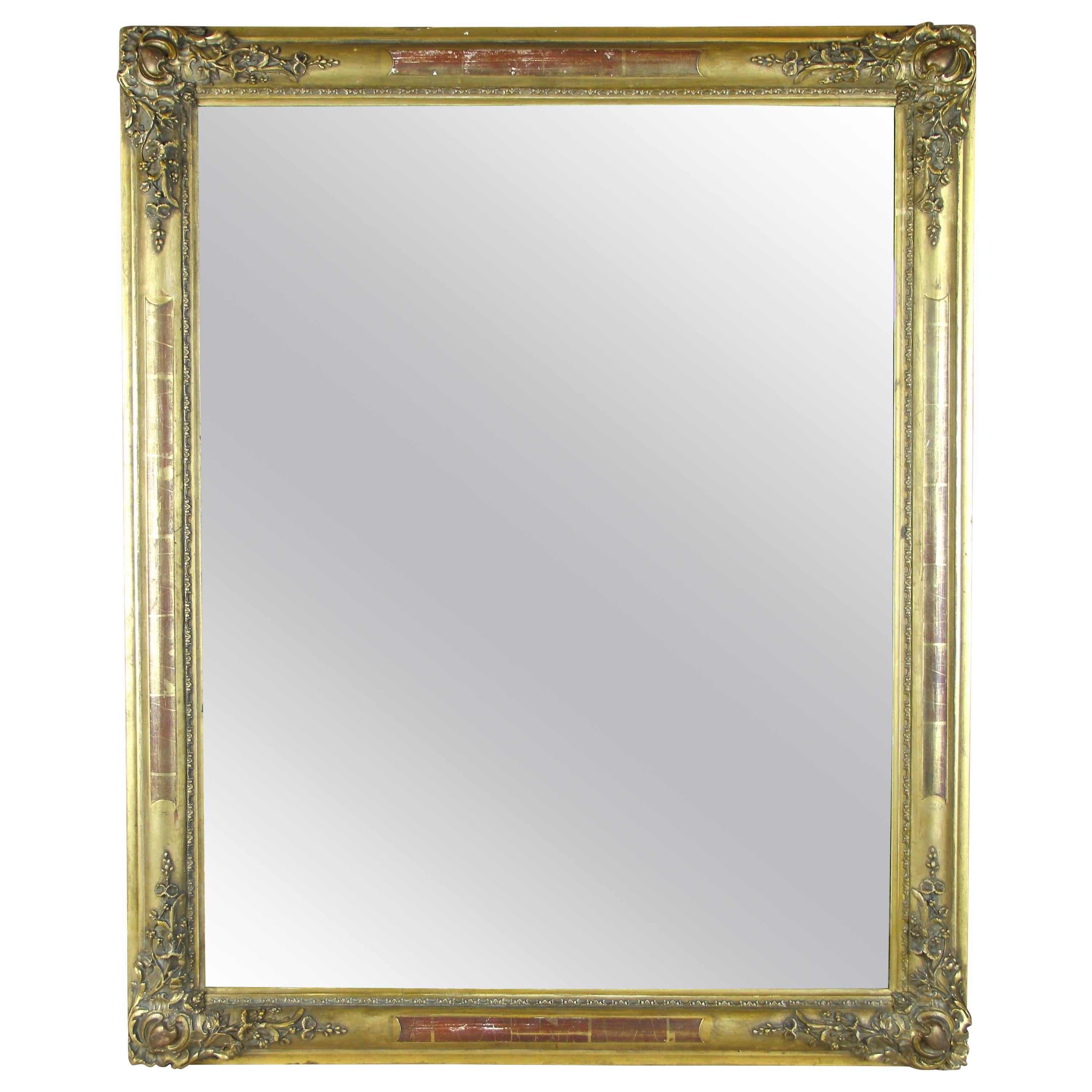 Gilt Biedermeier Mirror, France circa 1820 For Sale