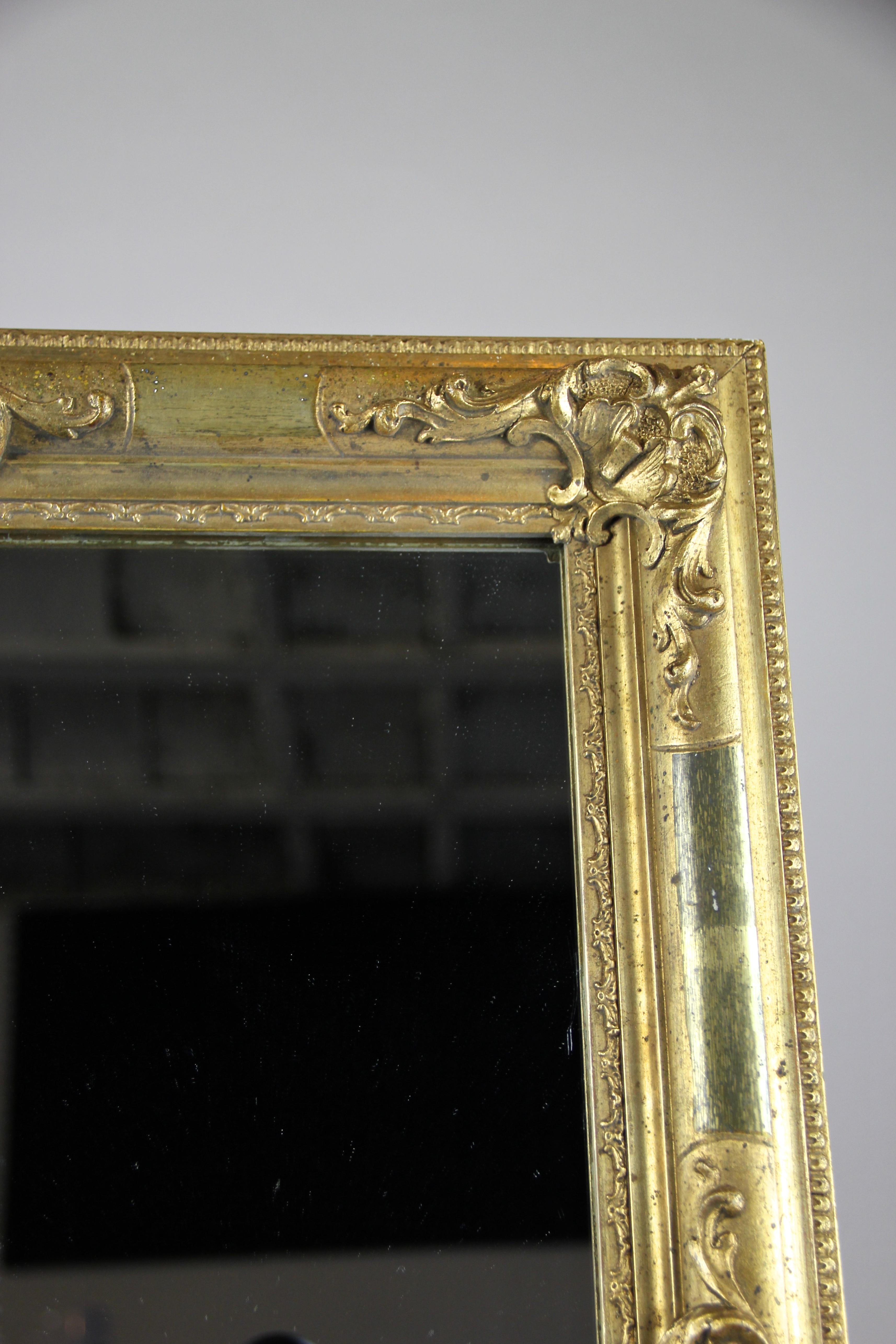 Gilt Biedermeier Wall Mirror, Austria, circa 1850 5