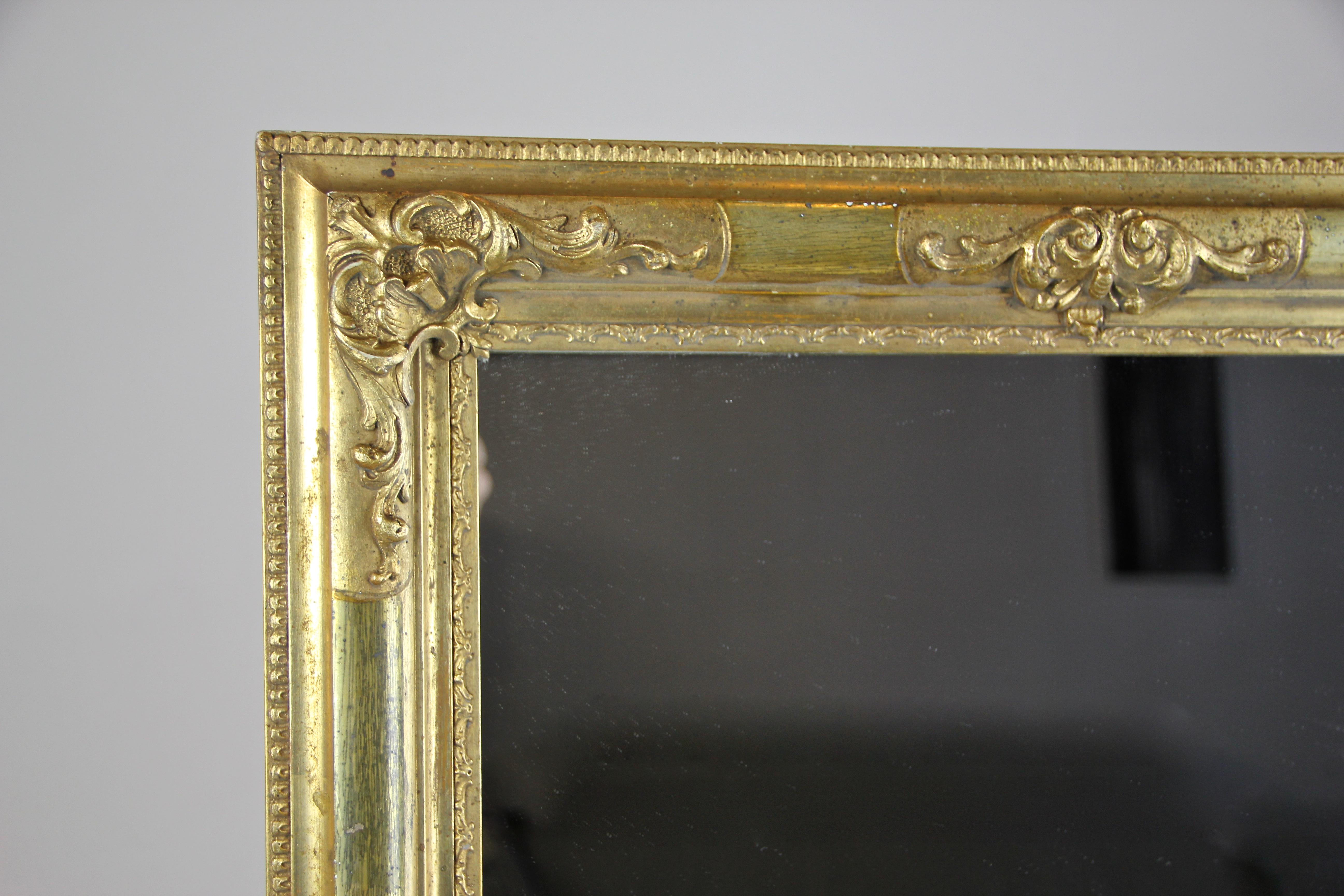 Austrian Gilt Biedermeier Wall Mirror, Austria, circa 1850