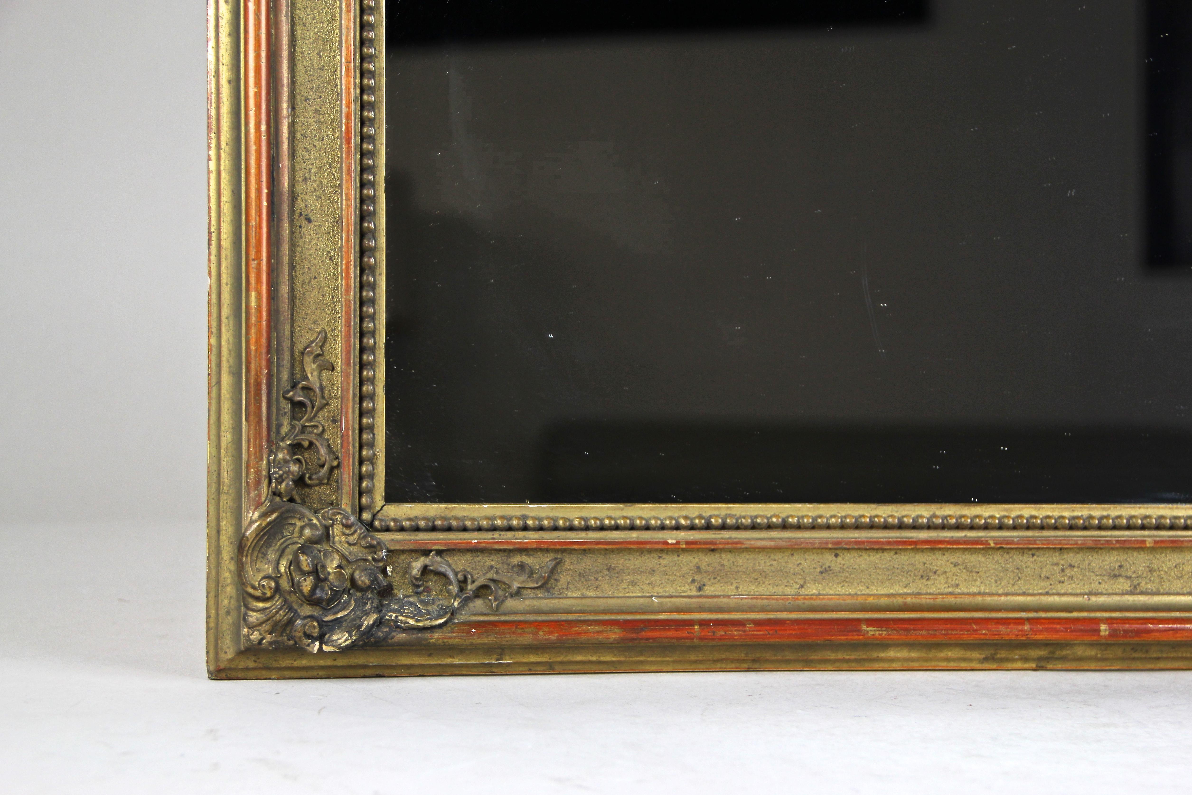Gilt Biedermeier Wall Mirror, Austria, circa 1850 2