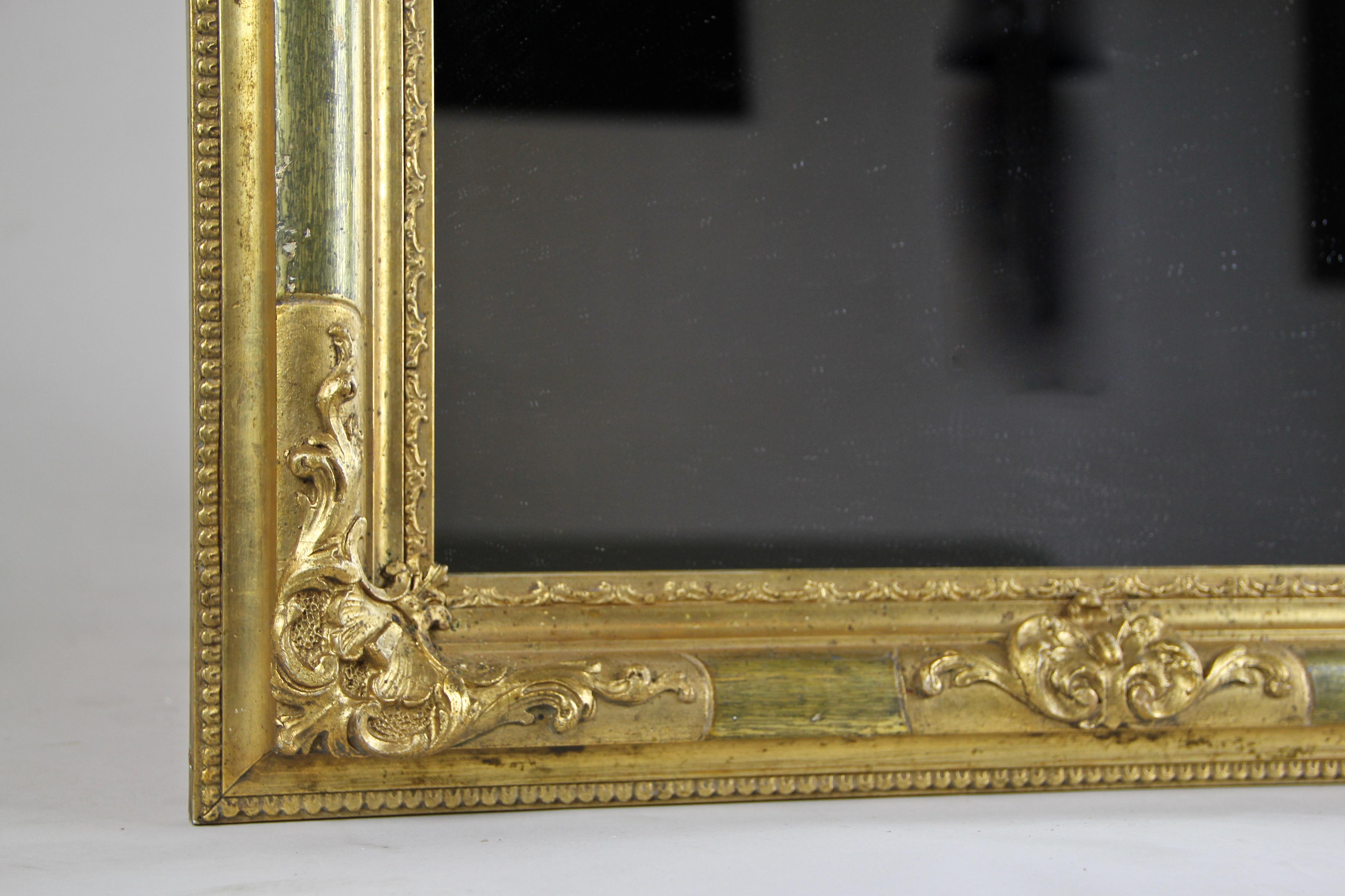 Gilt Biedermeier Wall Mirror, Austria, circa 1850 3