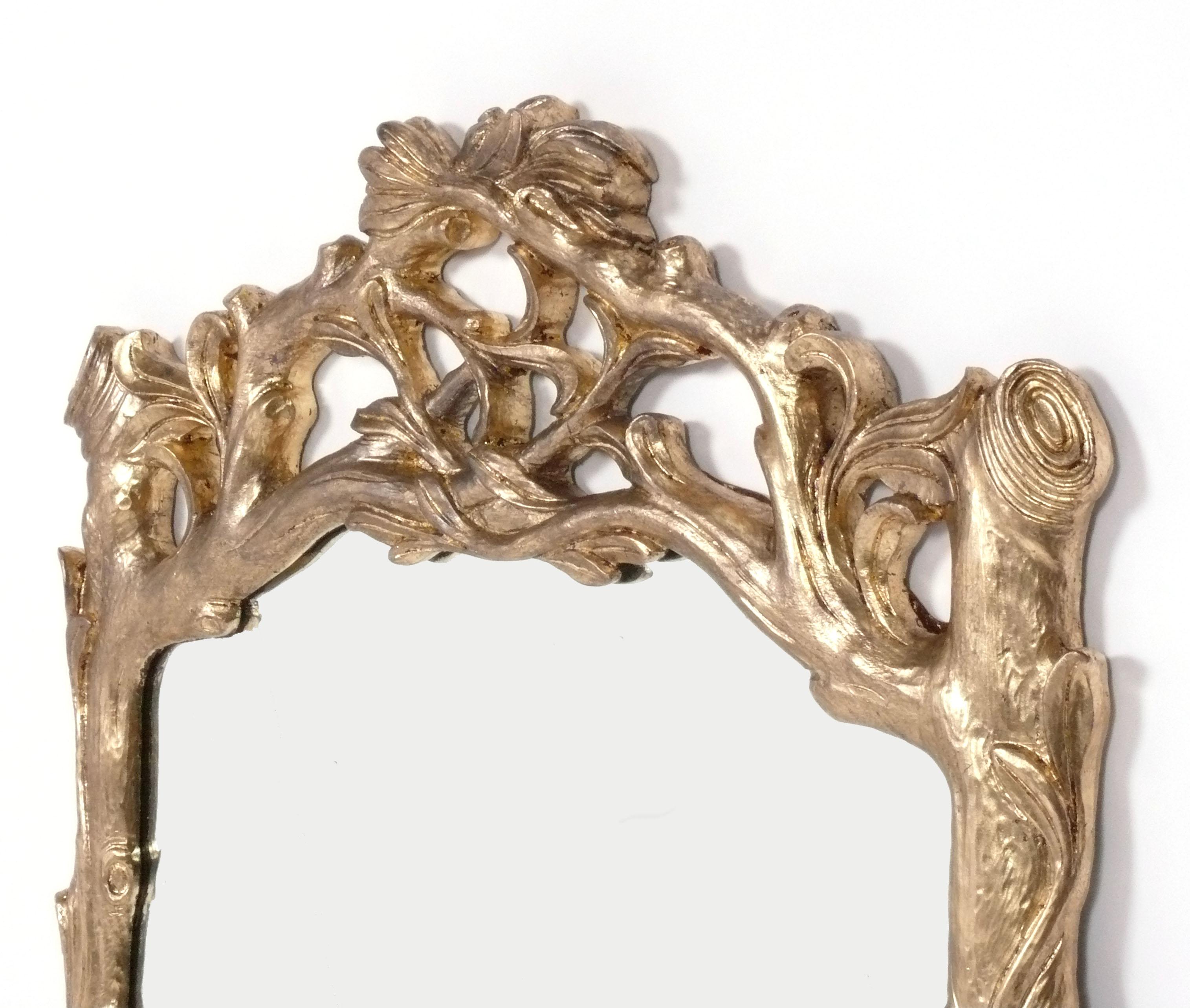 Américain Miroir à branches doré circa 1960 en vente