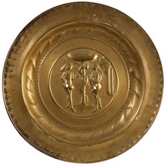 Gilt Brass Alms Collecting Dish, Nuremberg, Germany, 16th Century