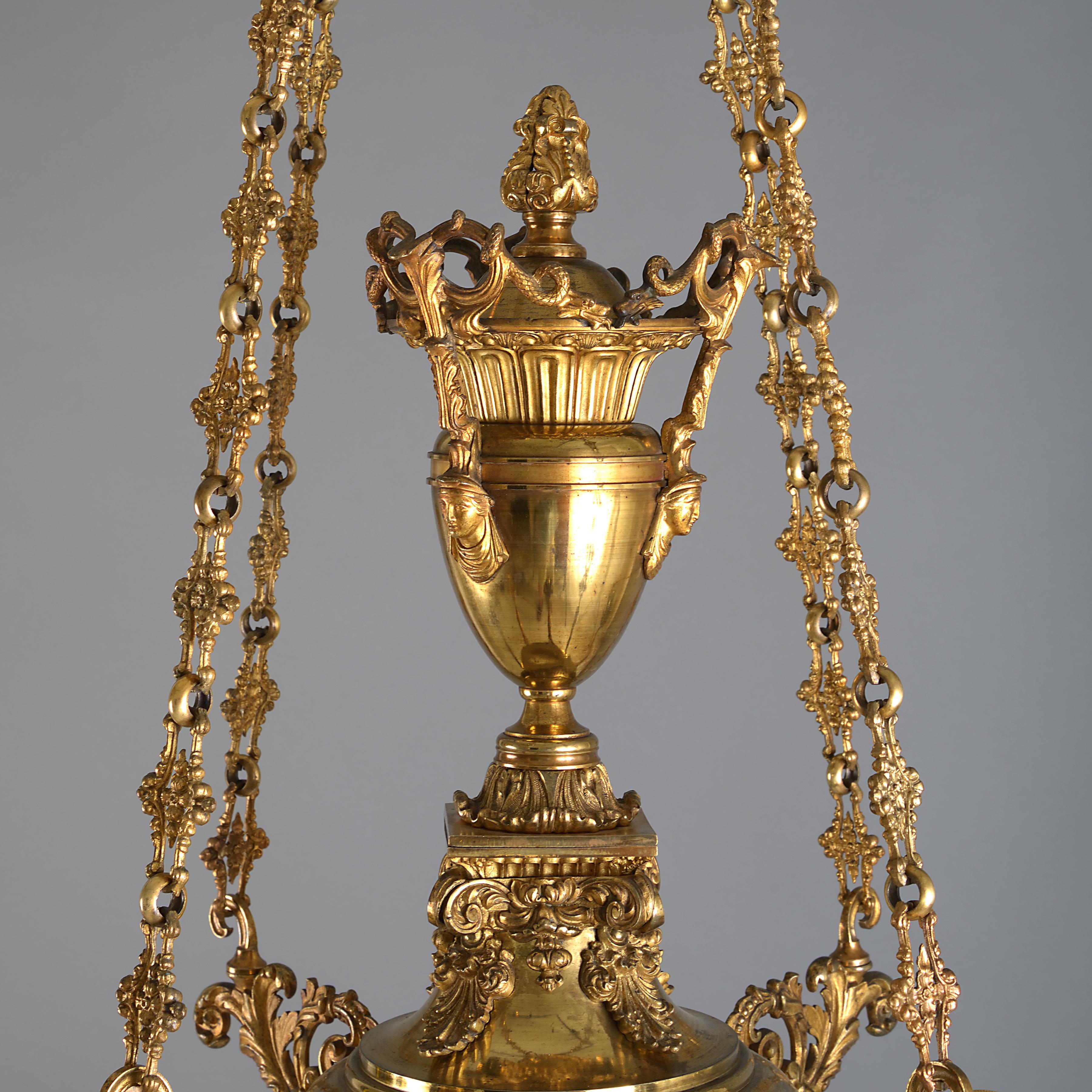 brass branch chandelier