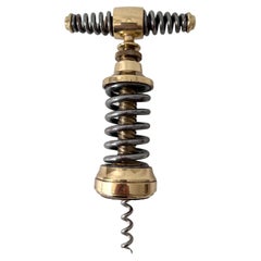 Gilt Brass Peugeot Cork Screw Wine Bottle Opener