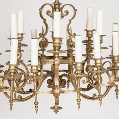 Gilt Bronze 18-Light Chandelier