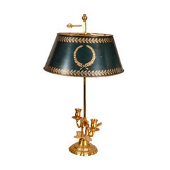 Gilt Bronze 2-Light Bouillotte Lamp
