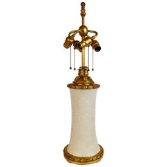 Gilt Bronze and Blanc de Chine Porcelain Table Lamp by E. F. Caldwell