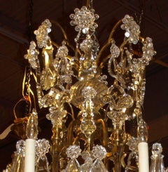 Gilt Bronze and Crystal Chandelier by Baccarat