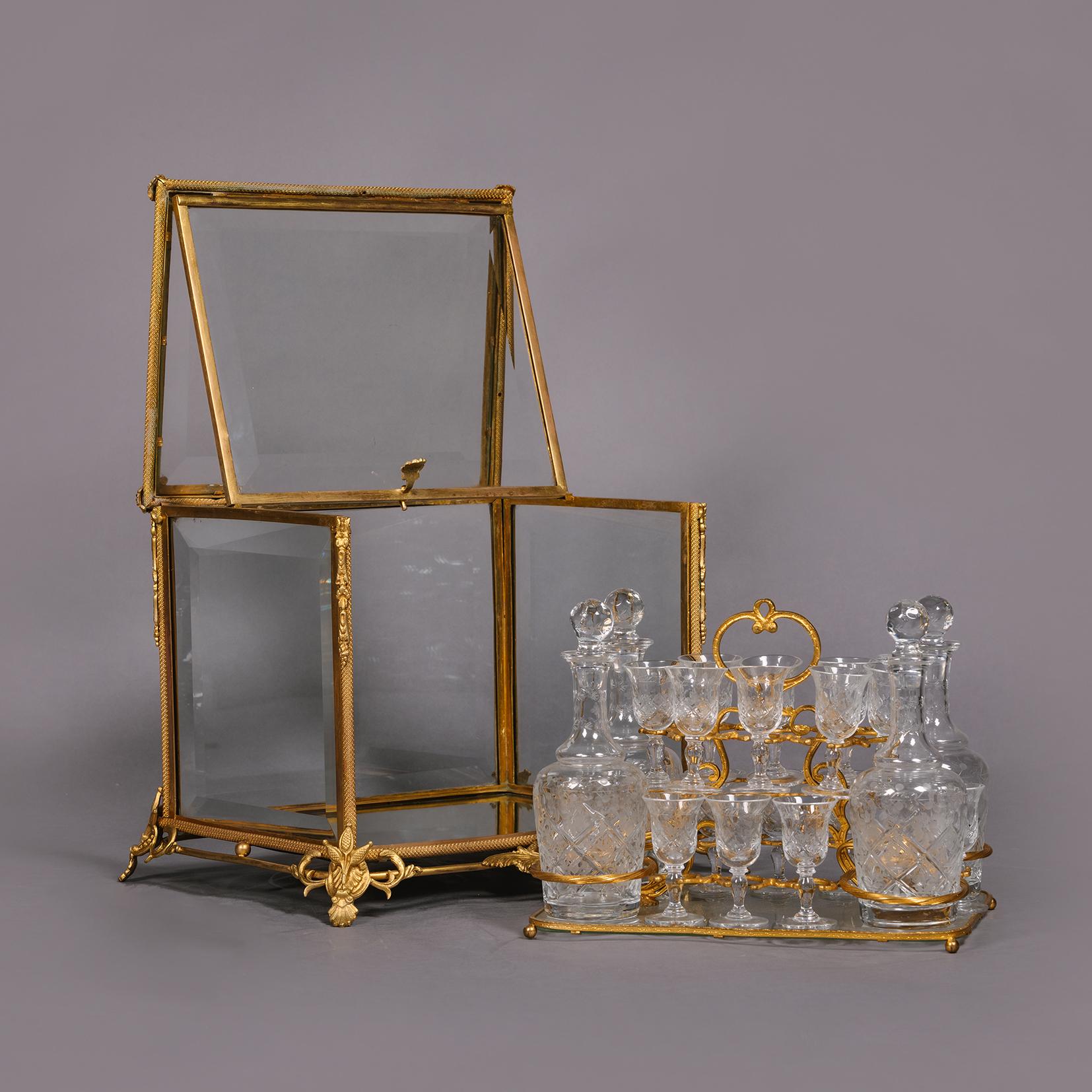 antique decanter set