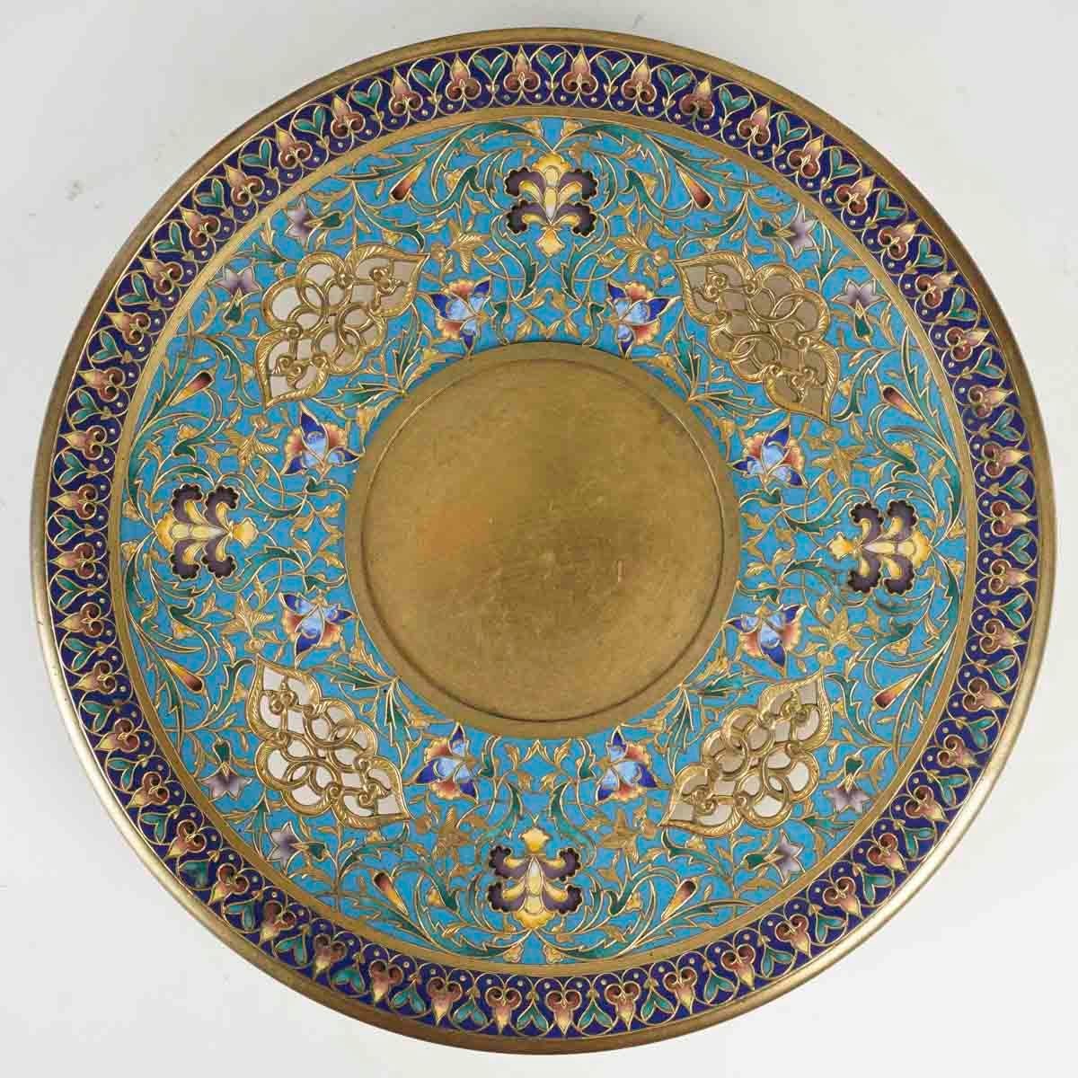 Gilt Bronze and Enamelled Cup or Cache-Pot, 19th Century, Napoleon III Period. 2