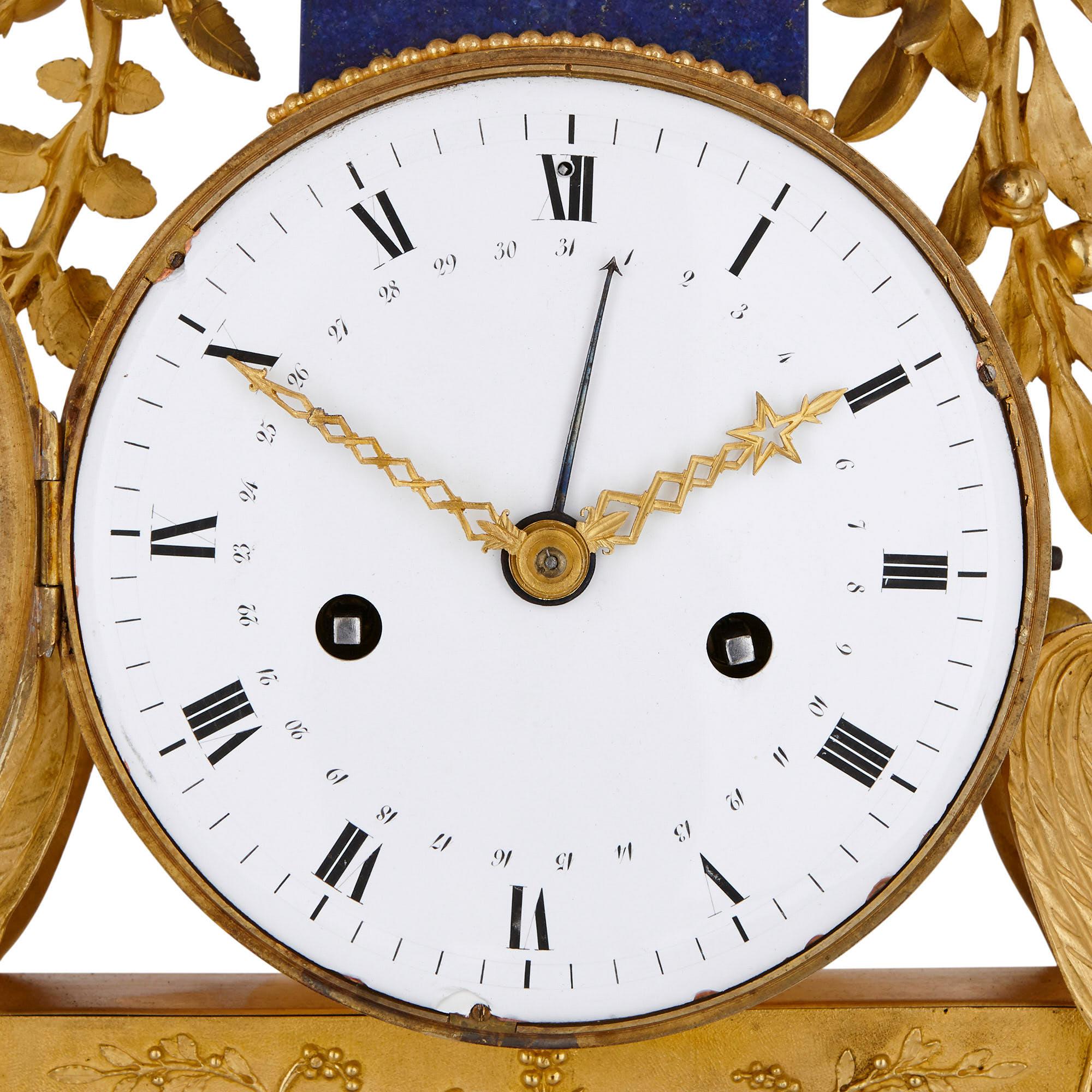 french empire mantel clock