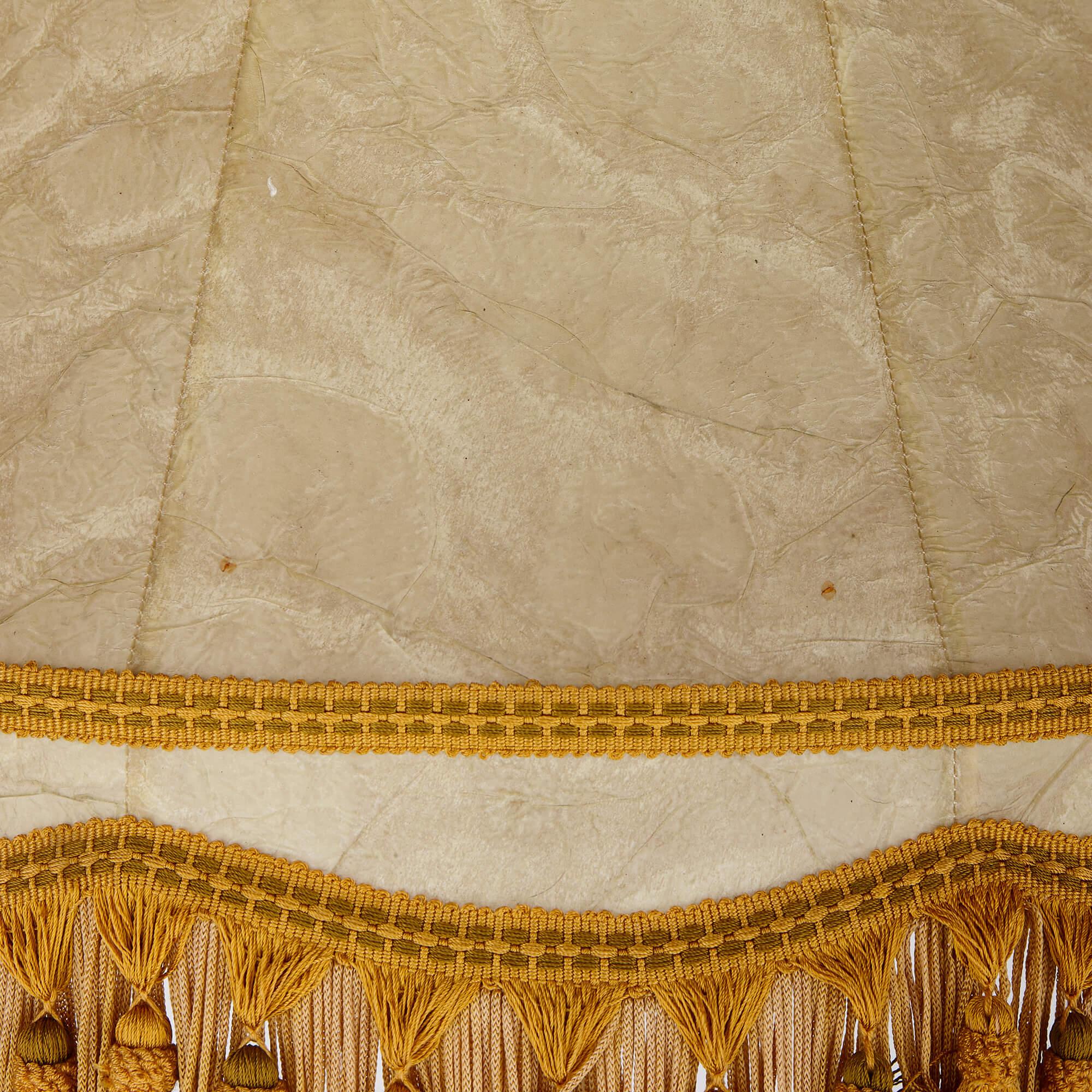 XIX secolo Lampada da terra antica Belle Époque in bronzo dorato e marmo in vendita