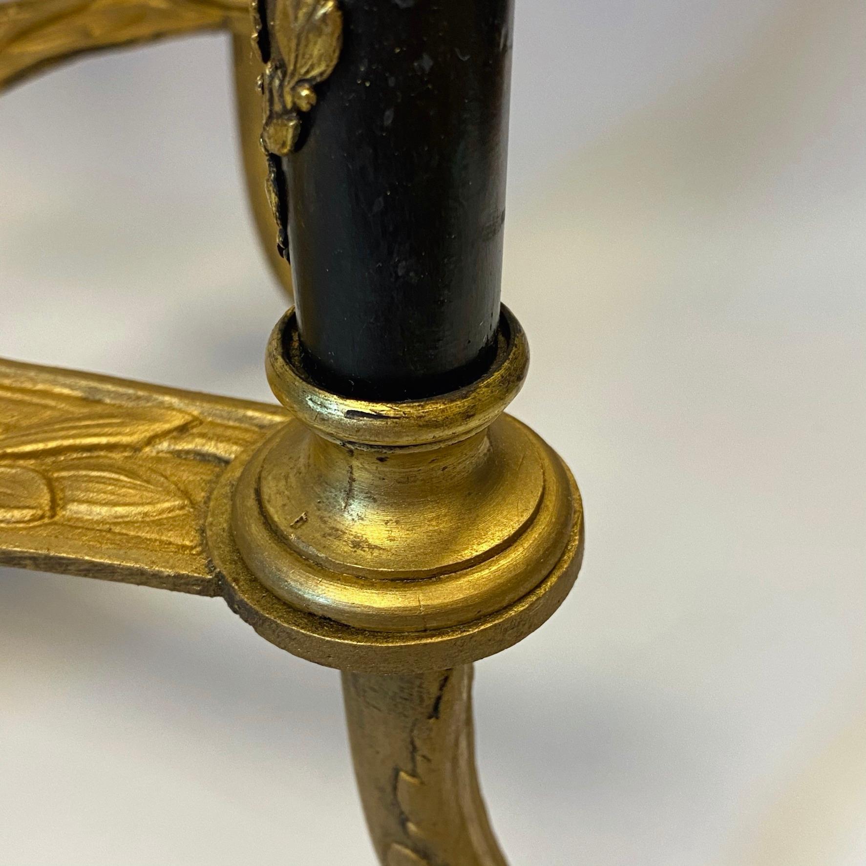 Gilt Bronze and Marble Side Table in Louis XVI Style For Sale 8