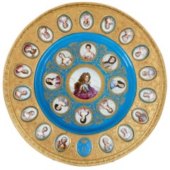 Gilt Bronze and Porcelain Louis XVI Style Circular Side Table