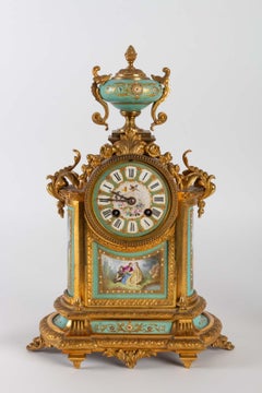 Gilt Bronze and Sèvres Porcelain Trim, Napoleon III Period, 19th Century