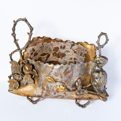 Gilt Bronze and Silver Plate Jardinière, Austria, Early 20th Century