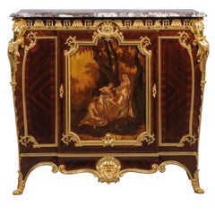 Gilt-Bronze and Vernis Martin Side Cabinet, by Zwiener
