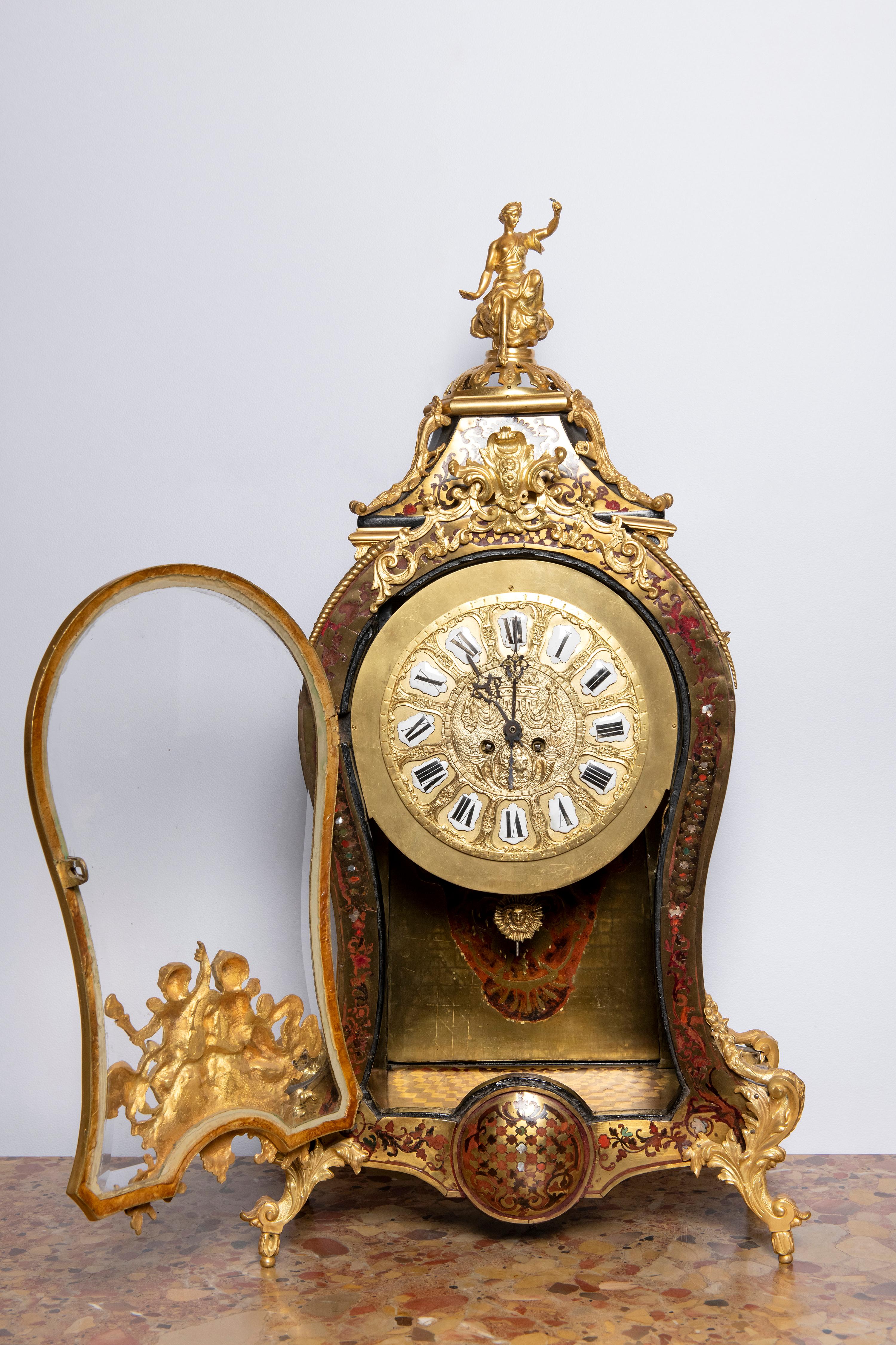 bronze table clock