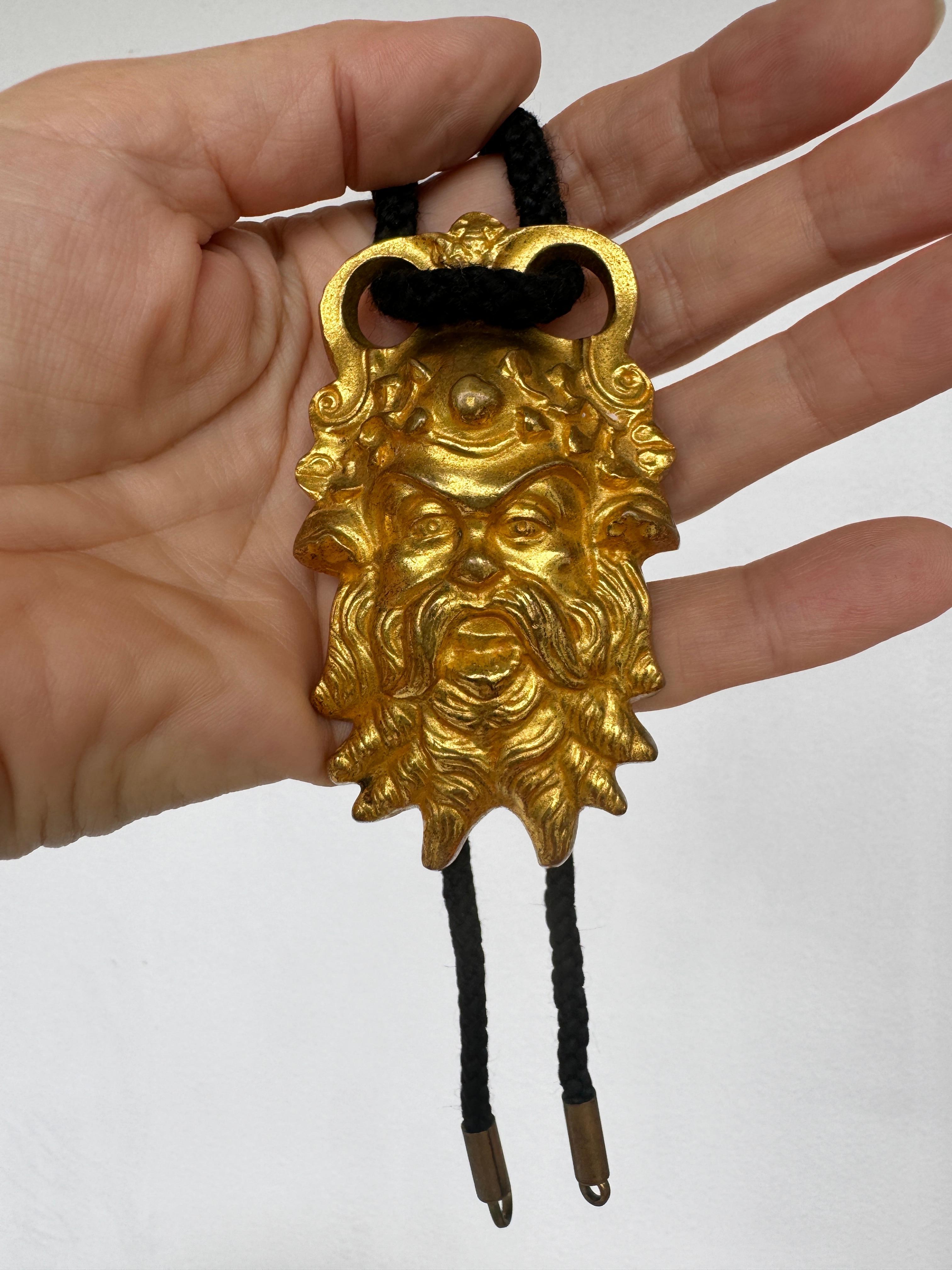 Women's or Men's Gilt Bronze Arthus Bertrand Pendant and Victorian Braided Hair Rope For Sale