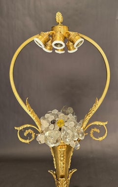 Gilt Bronze Baccarat Louis XVI Style Lamp