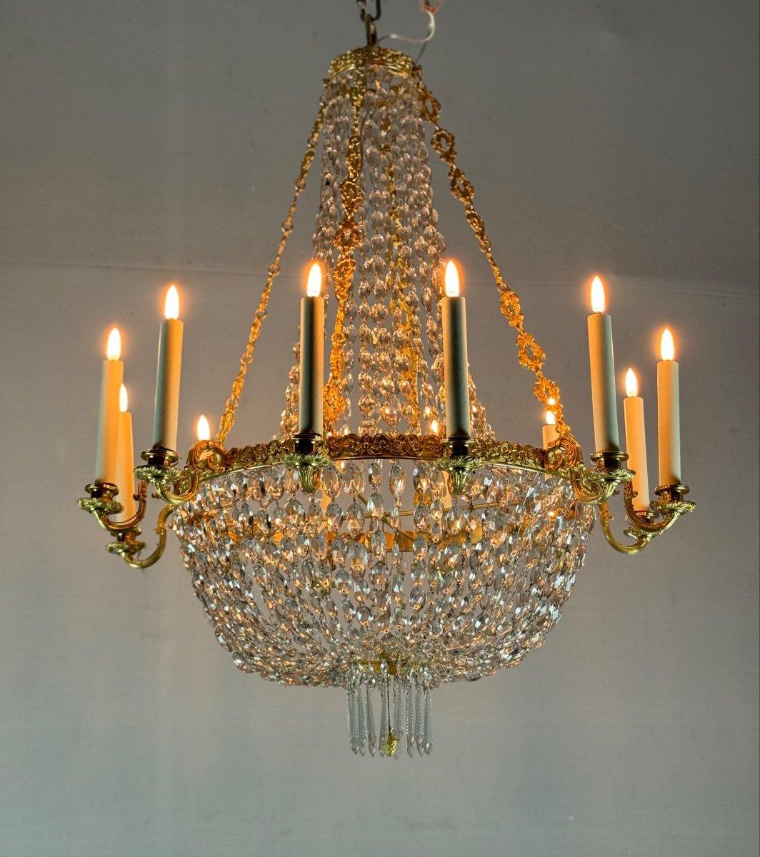 Gilt Bronze Beaded Bag early 19th century For Sale 7