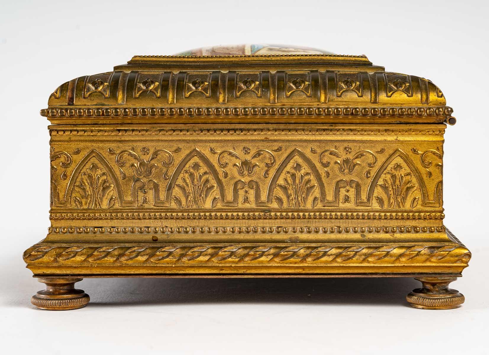 French Gilt Bronze Box, 19th Century