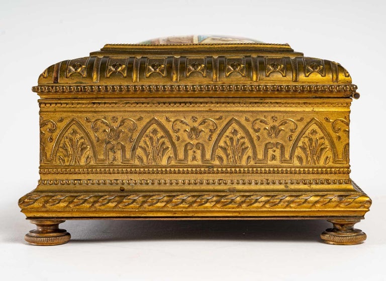 French Gilt Bronze Box, 19th Century For Sale
