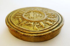 French Sculptured Gilt Bronze Box by Line Vautrin