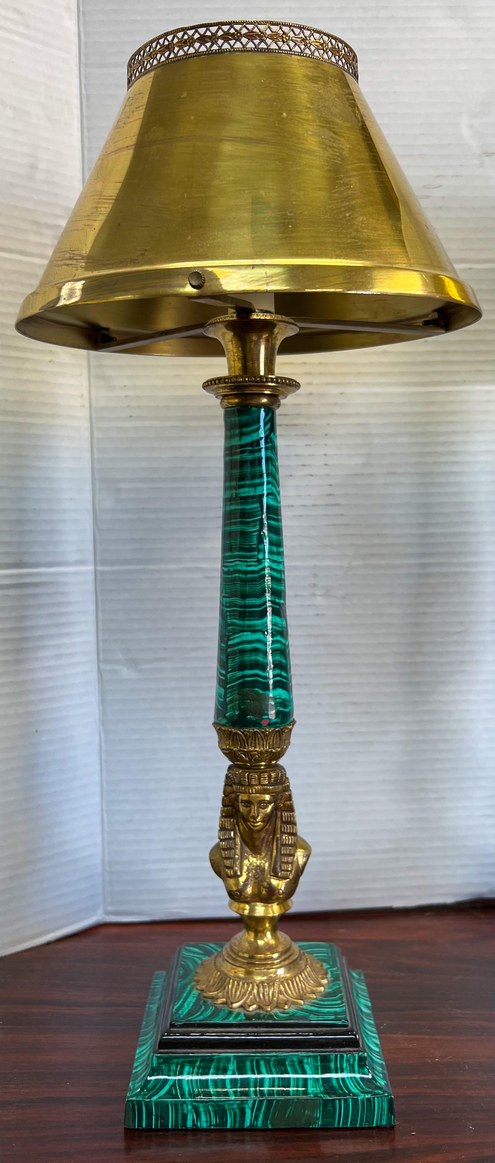egyptian revival lamp