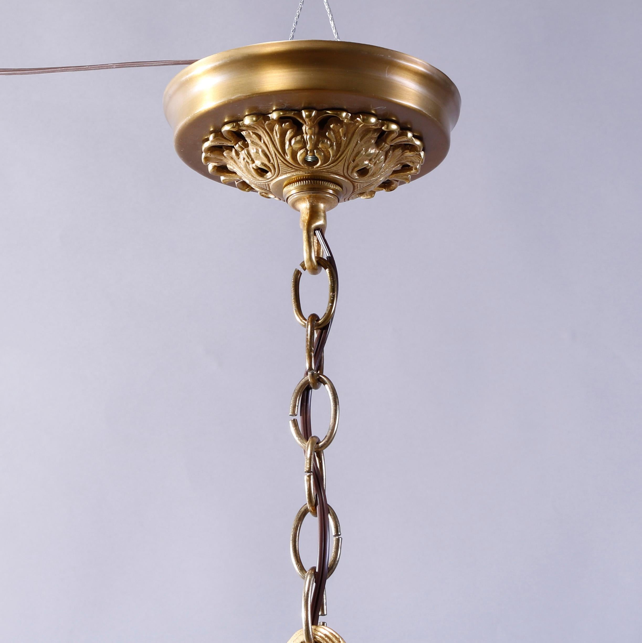 Gilt Bronze & Brass Louis XIV Style Baccarat School Crystal Chandelier, c1930 4
