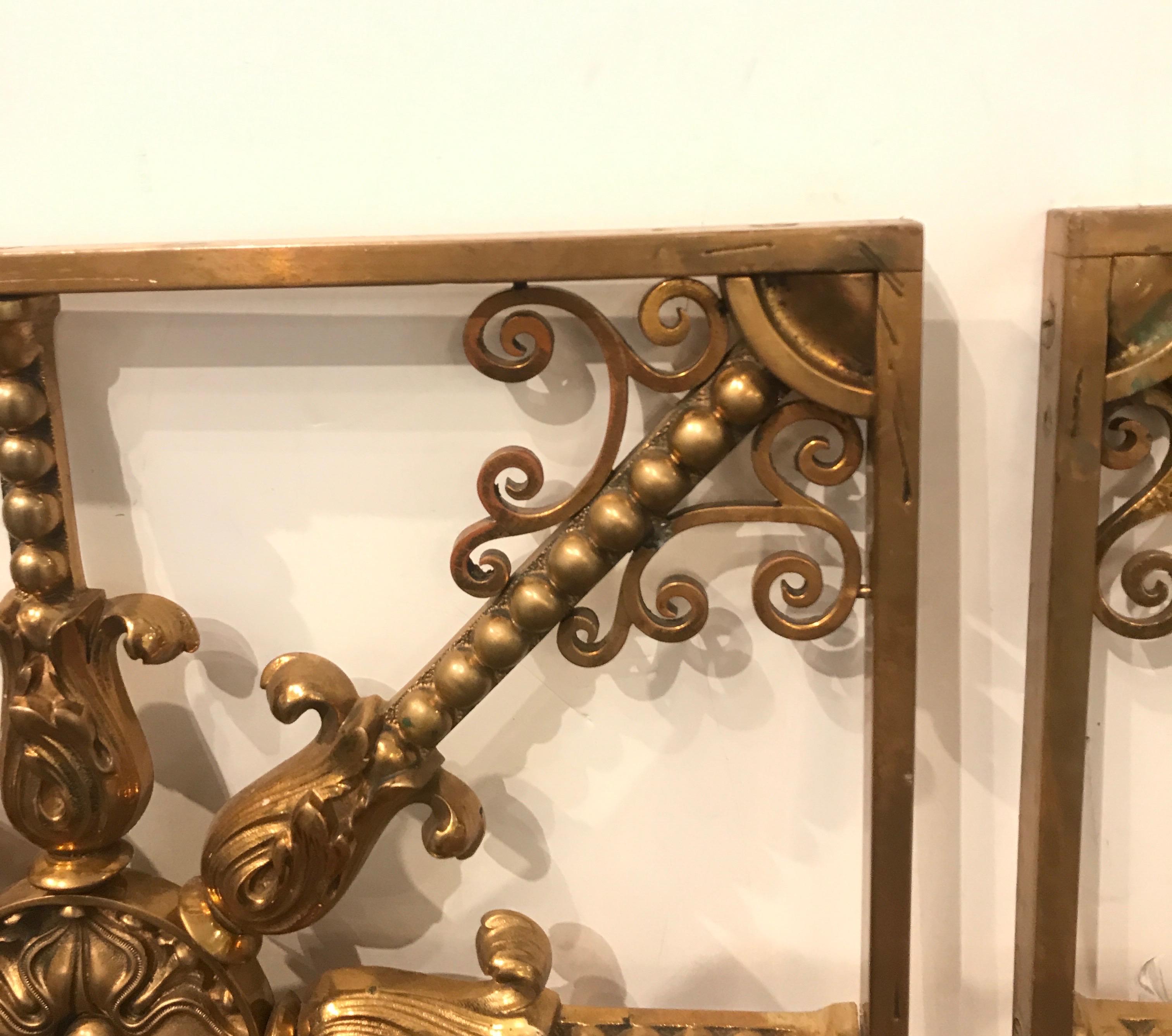 Gilt Bronze Bronze Beaux Arts Architectural Panels For Sale at 1stDibs