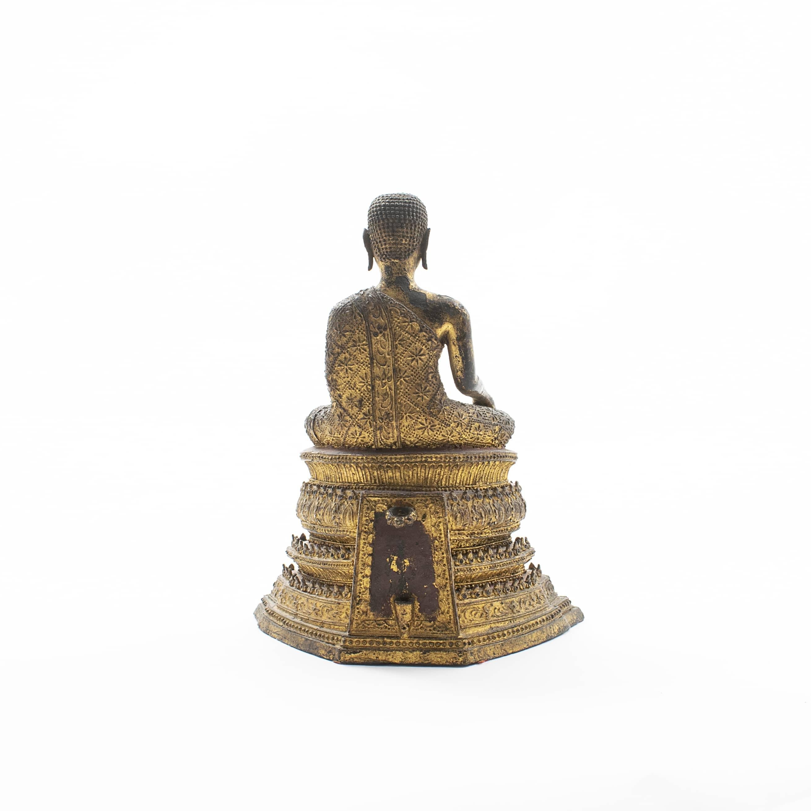 Thai Gilt Bronze Buddha, Siam, c  1800-1850