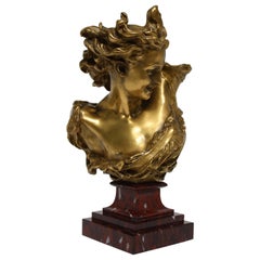 Gilt Bronze Bust by Jean-Baptiste Carpeaux, 1869