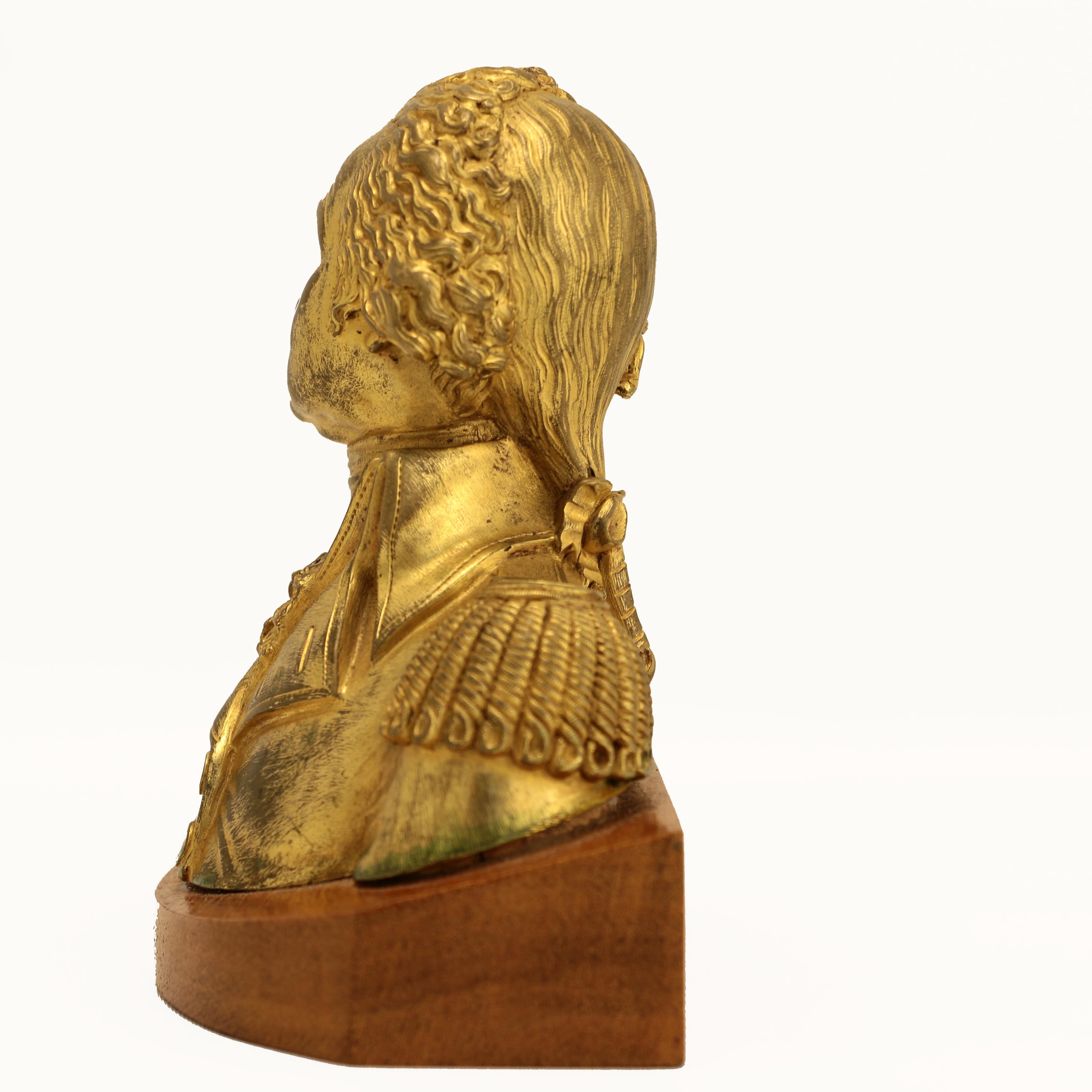Vergoldete Bronzebüste von George Washington (amerikanisch) im Angebot