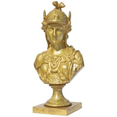 Gilt Bronze Bust of Joan of Arc, 19th Century